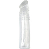 Gaine d'extension pénienne transparente avec perles de stimulation · Seven Creations · Gaines & extensions