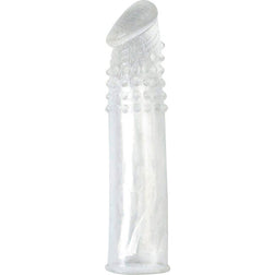 Gaine pénis de la marque Seven Creations modèle Gaine d'extension pénienne transparente avec perles de stimulation en TPE ...