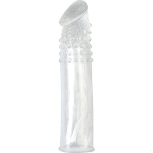 Gaine d'extension pénienne transparente avec perles de stimulation · Seven Creations · Gaines & extensions