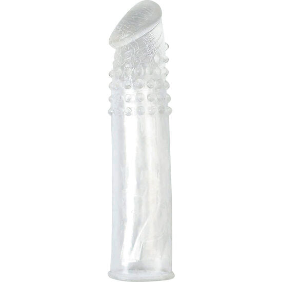 Gaine d'extension pénienne transparente avec perles de stimulation · Seven Creations · Gaines & extensions