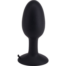 Plug anal Roll Play Large en silicone noir avec bille d’acier roulante, 12 cm