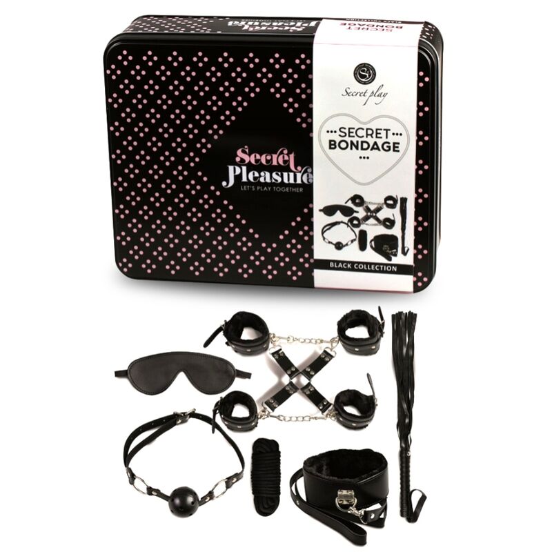 SECRETPLAY BDSM SET 8 PCS NOIR