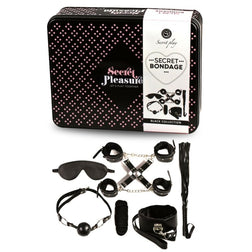 Kit BDSM 8 pièces simili cuir noir — Secret Bondage Black — image 2