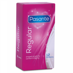 Shaped-Fit-Latexkondome, 12 Stück — Regular — Vorderansicht
