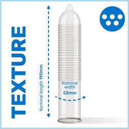 Textured Latex Condoms 3-Pack — Intensity