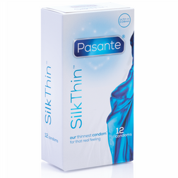 Ultra-Thin Latex Condoms 12-Pack — Silk Thin — front view
