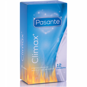 PASANTE PRESERVATIFS CLIMAX 6 EFFET CHALEUR 6 EFFET FRAIS 12 UNITES