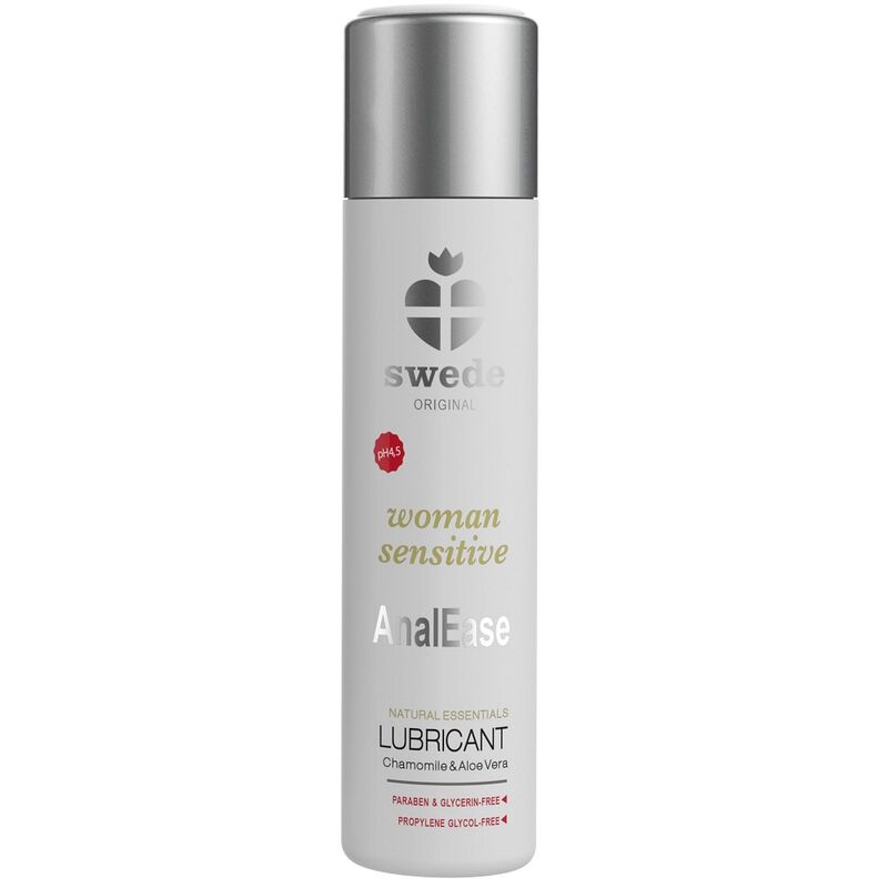 Lubrifiant anal eau peaux sensibles 60 ml — AnalEase · Swede · Lubs & Sprays Relaxants Anal