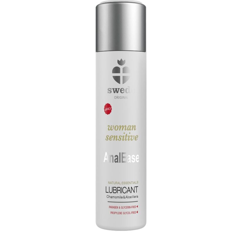 Lubrifiant anal eau peaux sensibles 120 ml — AnalEase · Swede · Lubs & Sprays Relaxants Anal
