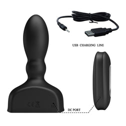 MR PLAY TELECOMMANDE DE PLUG ANAL GONFLABLE NOIR