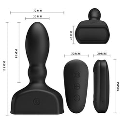 MR PLAY TELECOMMANDE DE PLUG ANAL GONFLABLE NOIR