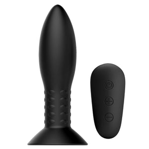 Plug vibrant à billes rotatives gonflable 13 cm avec télécommande — gros plan