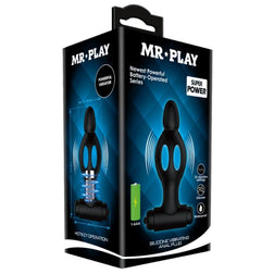 Plug vibrant ajouré silicone 11,8 cm avec vibro amovible