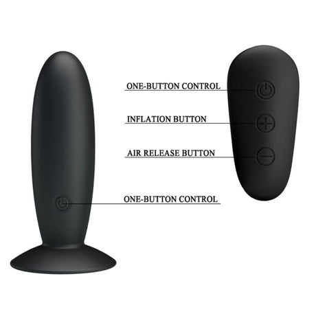 MR PLAY PLUG ANAL AVEC TELECOMMANDE VIBRATION NOIRE