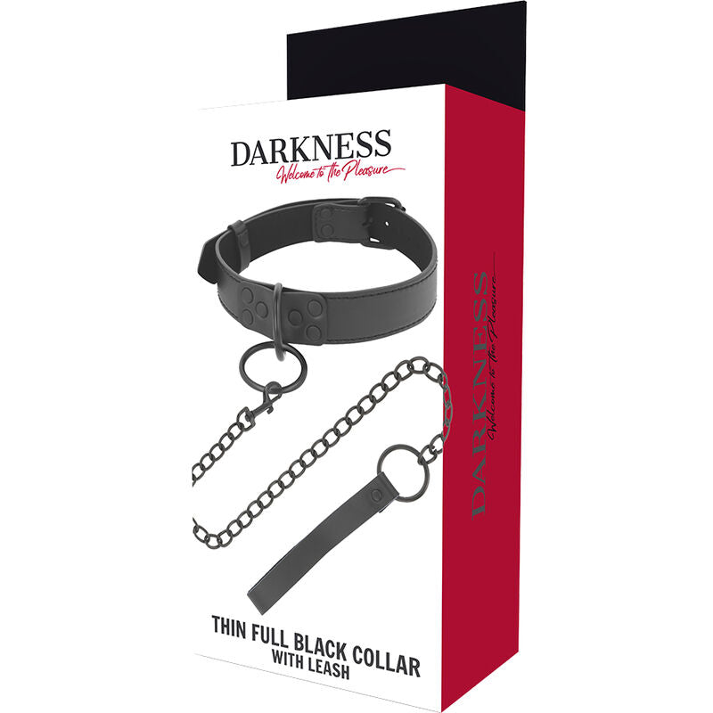 DARKNESS BLACK COLLAR WITH CHAIN