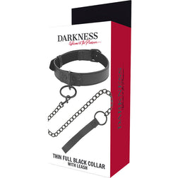 DARKNESS SCHWARZES HALSBAND MIT KETTE