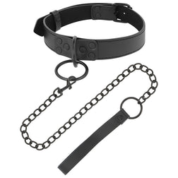 DARKNESS SCHWARZES HALSBAND MIT KETTE