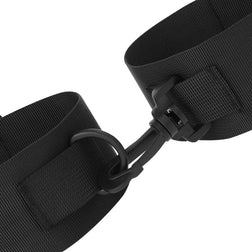 Menottes de chevilles nylon noir ajustables — vue 3