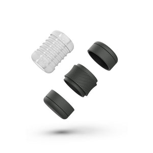 Masturbateur compact double orifice texture perles — vue détaillée