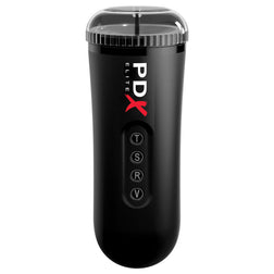 Appareil de masturbation automatique avec capuchon transparent et boutons de commande