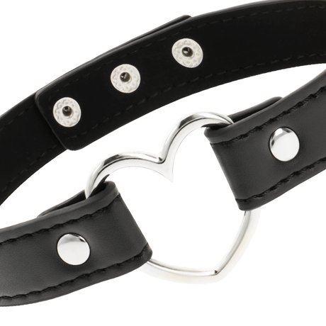 COQUETTE CHIC DESIRE COLLIER CUIR VEGAN FEMME ACCESSOIRE COEUR