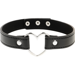 COQUETTE CHIC DESIRE COLLIER CUIR VEGAN FEMME ACCESSOIRE COEUR