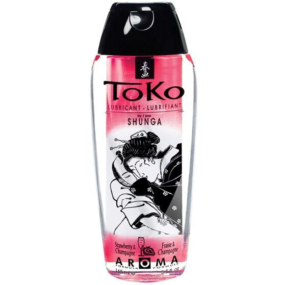 Lubrifiant aromatisé fraise-champagne 165 ml — Toko Aroma · Shunga Lubricants · Lubrifiants aromatisés