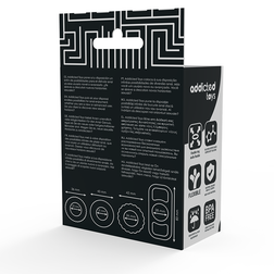 Kit 4 cockrings silicone texturés noir — emballage
