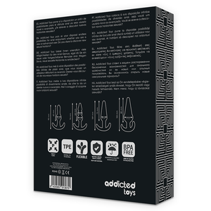 Kit 4 plugs anaux progressifs silicone noir — emballage