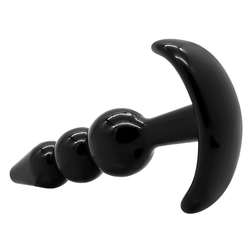 Kit 4 plugs anaux progressifs silicone noir — autre angle