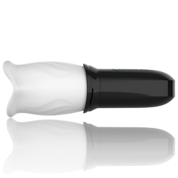Vue de profil du masturbateur rotatif SpinJob sur fond blanc
