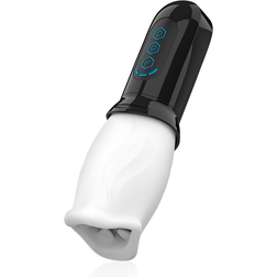 Masturbateur rotatif SpinJob avec boutons de réglage bleus