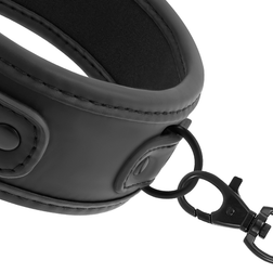 Collar Fetish Submissive con correa de cadena y forro de neopreno