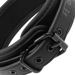 Collar Fetish Submissive con correa de cadena y forro de neopreno