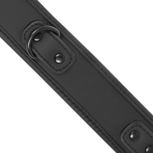 Collier Fetish Submissive avec laisse chaîne et doublure néoprène