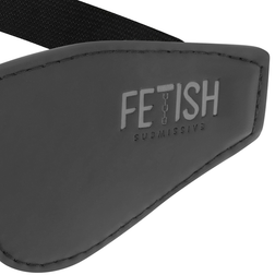 FETISH SUBMISSIVE MASQUE EN CUIR VEGAN AVEC DOUBLURE EN NOPRENE
