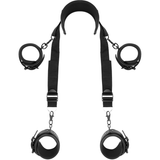 FETISH SUBMISSIVE POSITION MAITRE AVEC 4 MENOTTES DOUBLEES DE NOPRENE