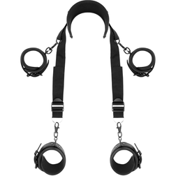 Kit bondage position missionnaire — collier + 4 menottes