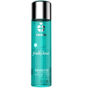Huile massage chauffante comestible cassis et citron vert 60 ml — Fruity Love