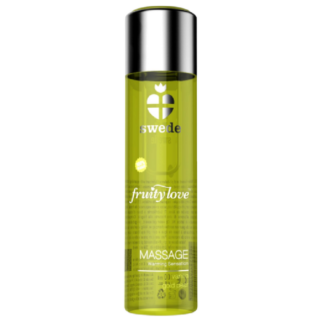 huile de massage Huile massage chauffante comestible vanille et poire d'or 120 ml au meilleur prix