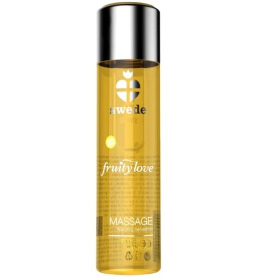 Huile massage chauffante comestible tropical au miel 60 ml — Fruity Love
