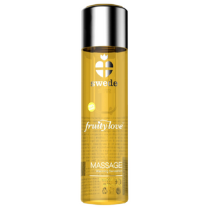 Huile massage chauffante comestible tropical au miel 120 ml — Fruity Love
