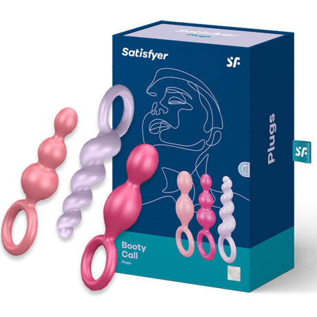 SATISFYER JEU DE BOUCHONS ANAL 3 PCS TRICOLORE