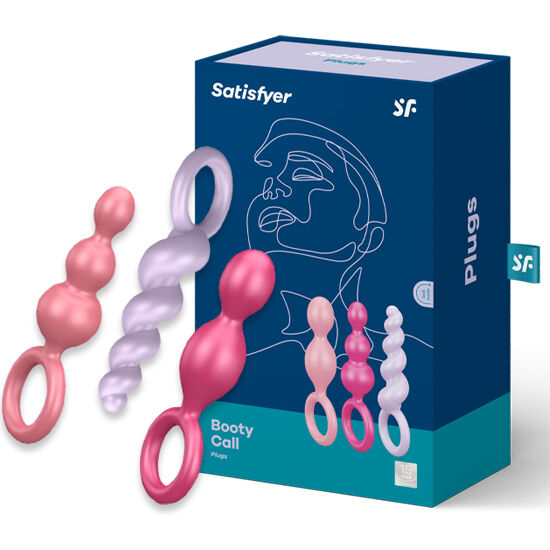 SATISFYER JEU DE BOUCHONS ANAL 3 PCS TRICOLORE
