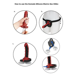 Gode silicone Komodo ventouse - vue produit de profil
