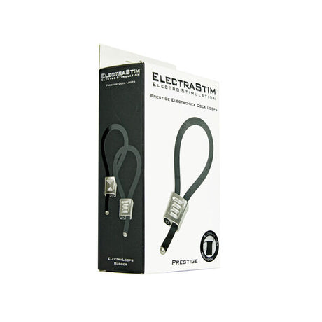 Cockring Prestige ElectraLoops argenté - vue produit de profil
