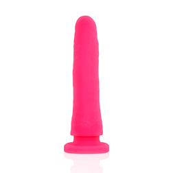 Curved rose slim dildo 17 cm with suction cup — Delta Club