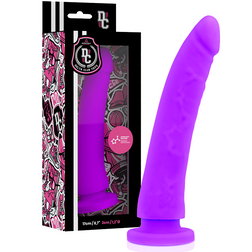 Gode silicone lisse point P 17 cm lilas pour homme