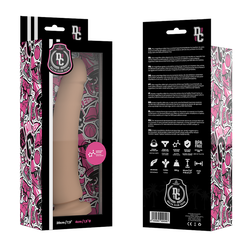 Gode silicone courbé point P 20 cm toucher peau naturelle