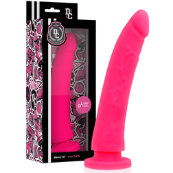 Gode silicone médical rose courbé 20 cm × 4 cm